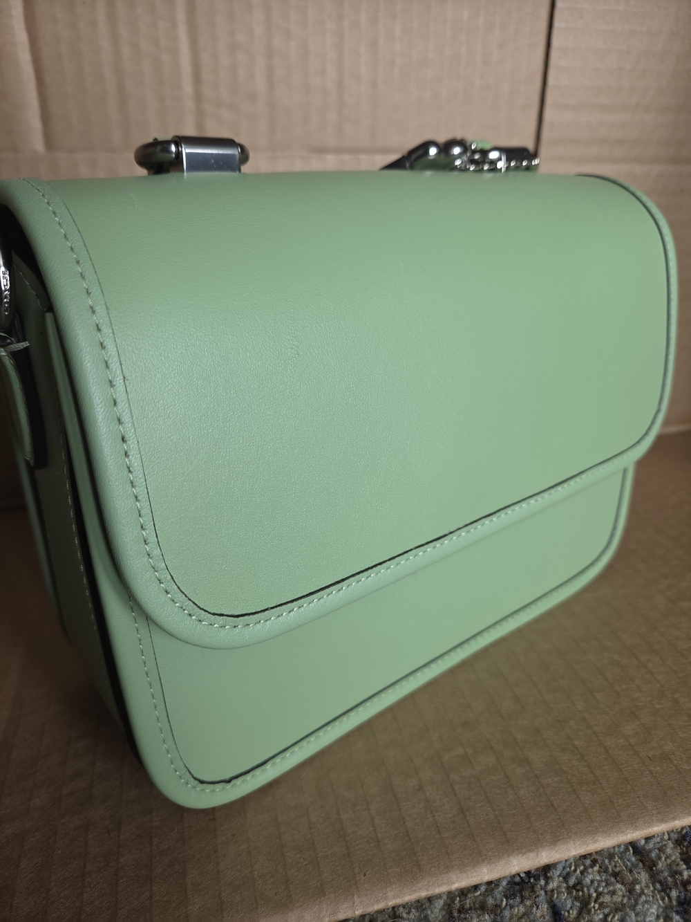 COACH Rogue Top Handle Pale Pistachio Bag - Picture 7 of 16